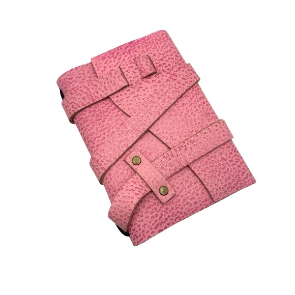 NEW Pink Textured Leather note book / agenda - Picture 1 of 11